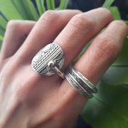 Feiner Ring mit Scheibe - ZINDER Ringe KOOMPLIMENTS