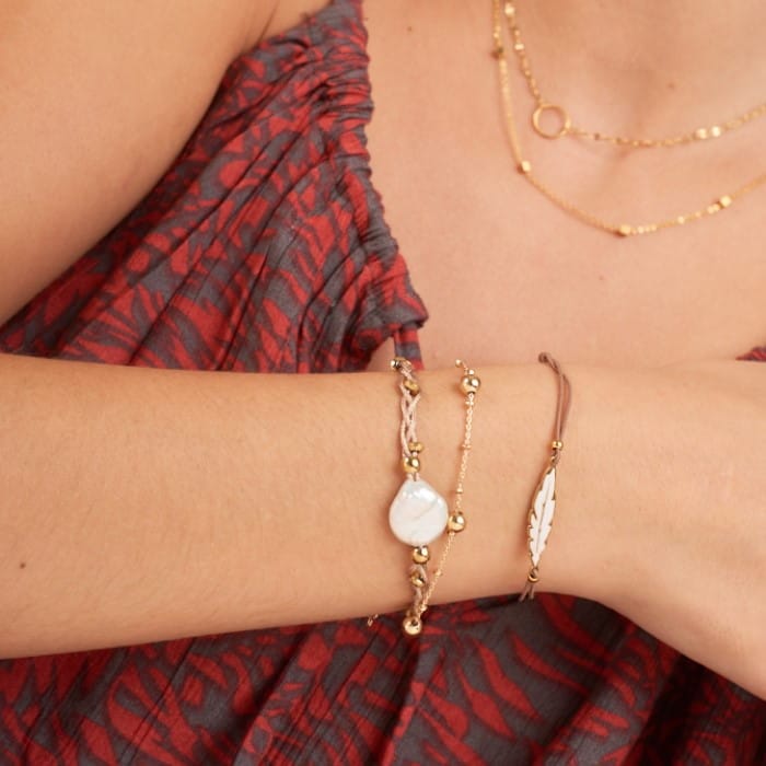 Feines Armband mit Kugeln - Gold Armband KOOMPLIMENTS