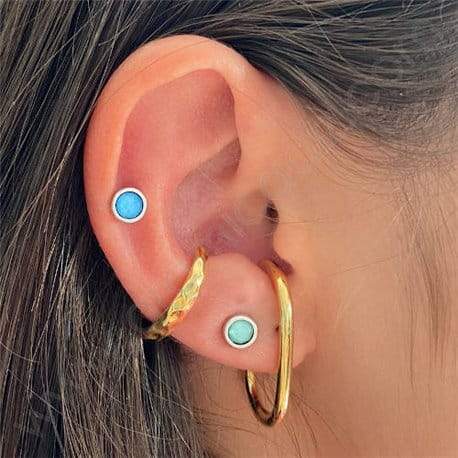 Fine ear cuff Ohrring - LINIEN Ohrringe KOOMPLIMENTS Gold