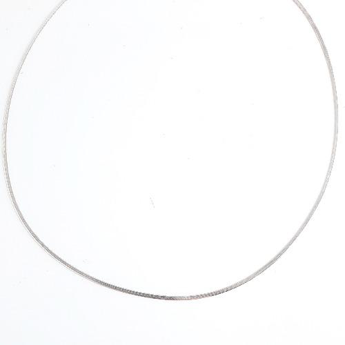 Flache Schlangenkette Silber Halsketten KOOMPLIMENTS