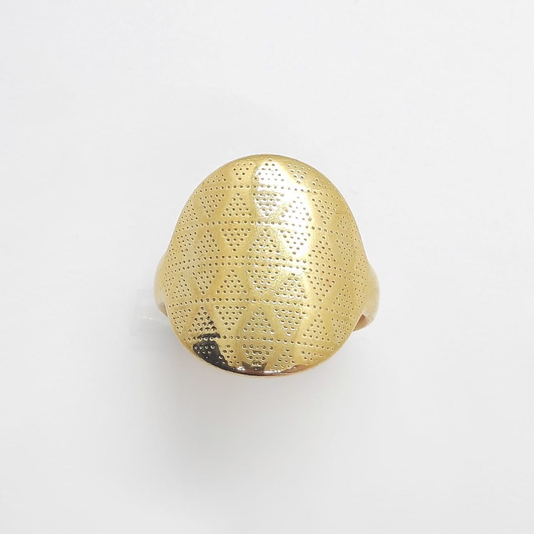 Flacher ovaler Gold Boho-Ring - MILOS Ringe KOOMPLIMENTS