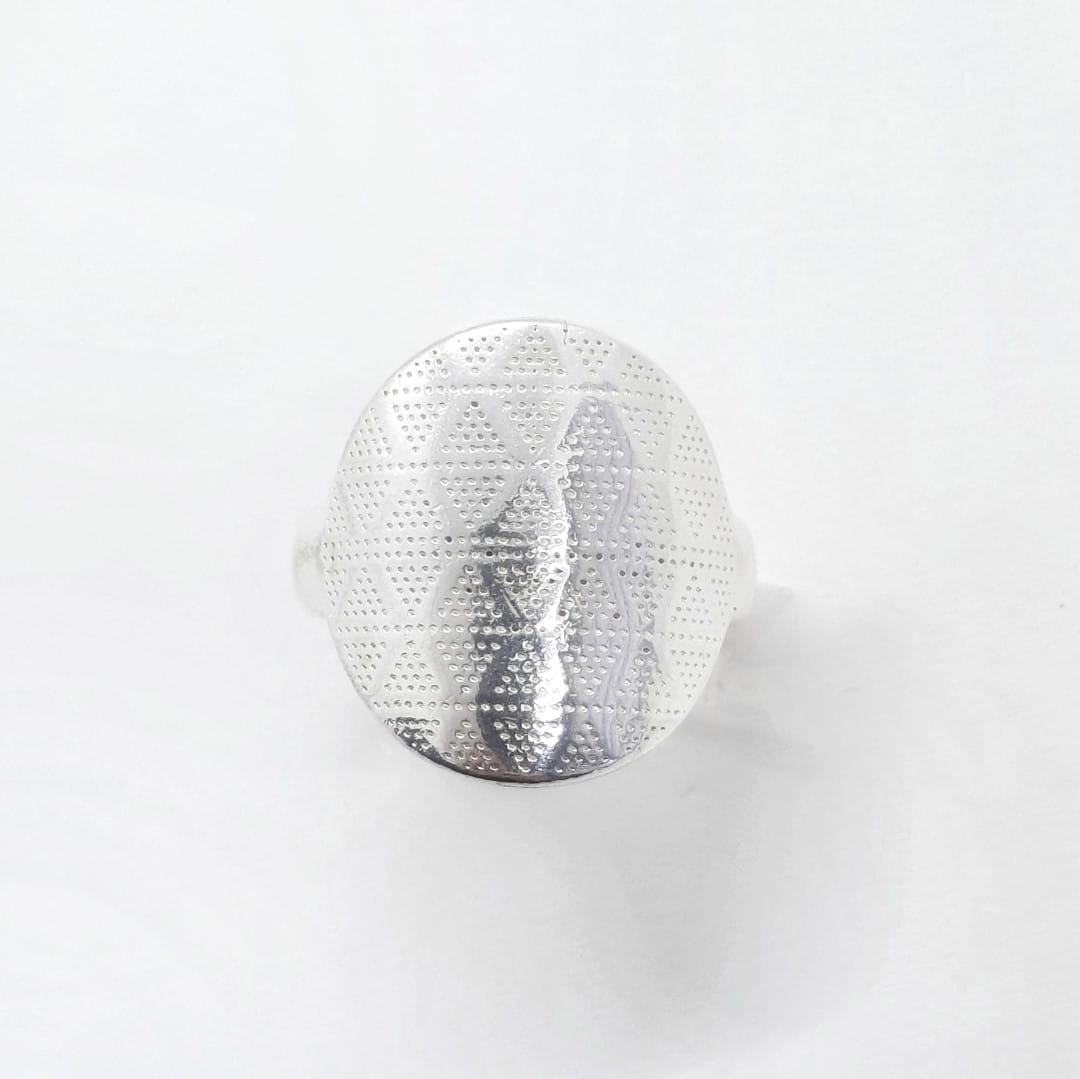 Flacher ovaler Silber Boho-Ring - MILOS Ringe KOOMPLIMENTS