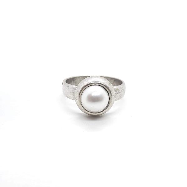 Frauen Ring Massiv Silber - Lemo Weiss Ringe KOOMPLIMENTS