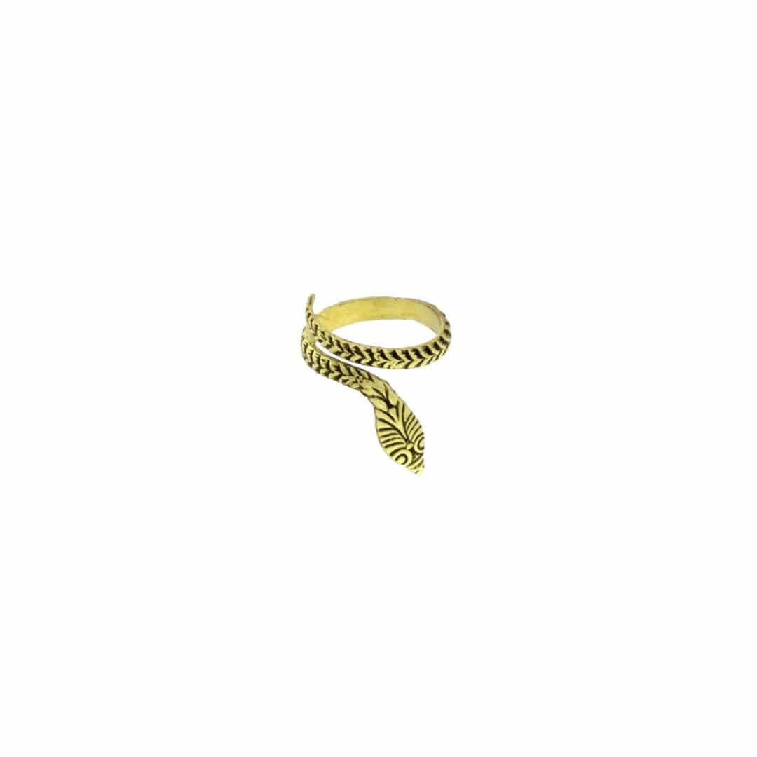 Gebogener Schlangenring - Single Viper Ringe KOOMPLIMENTS
