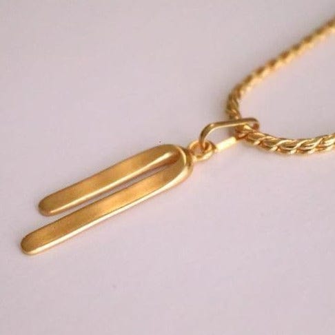 Gehämmerter Halskettenanhänger aus Gold - Nariño Halsketten KOOMPLIMENTS