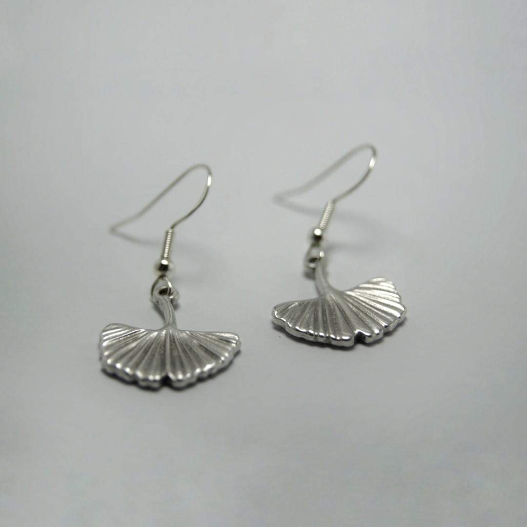 Ginkgoblatt Ohrringe - Silber Ohrringe KOOMPLIMENTS