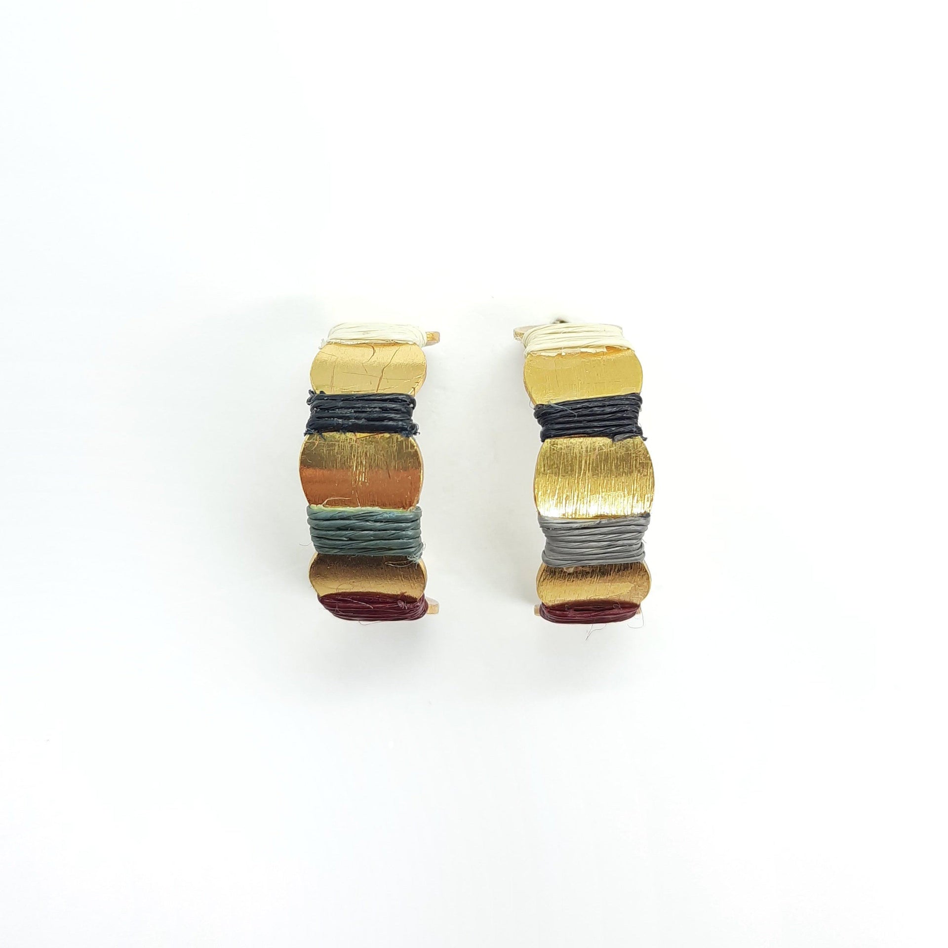 Gold Creolen in C Form Antlia - Lucera Ohrringe KOOMPLIMENTS