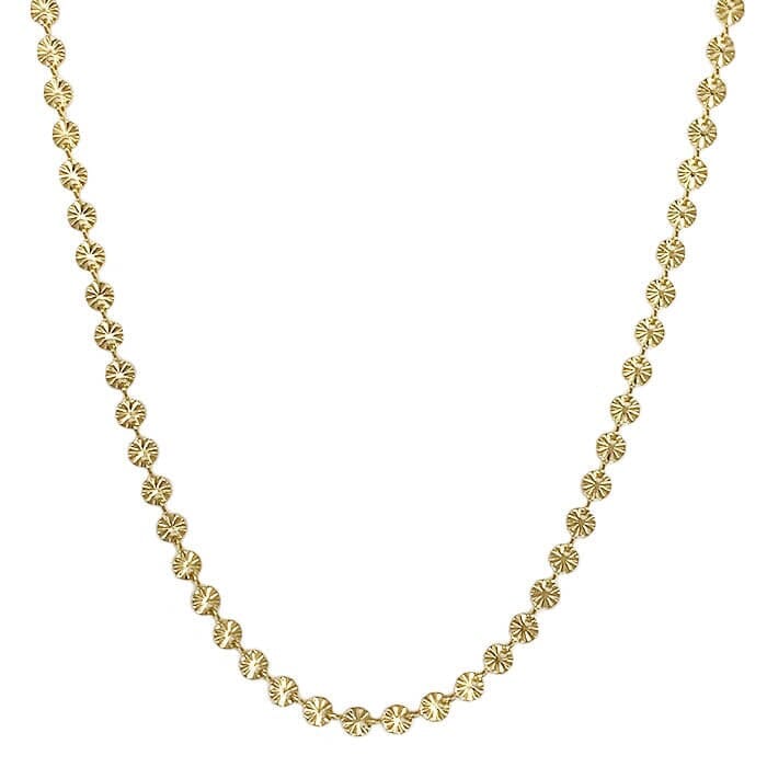 Gold Plättchen Halskette Halsketten KOOMPLIMENTS
