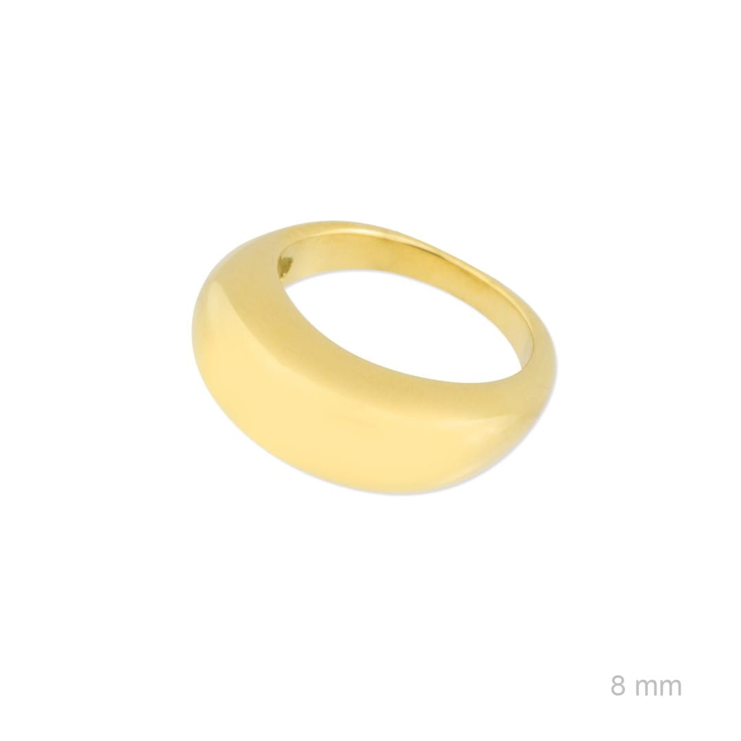 Gold Ring - Big Curvy Ringe KOOMPLIMENTS 