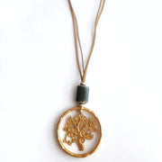 Goldene Halskette mit Lebensbaum Halsketten KOOMPLIMENTS