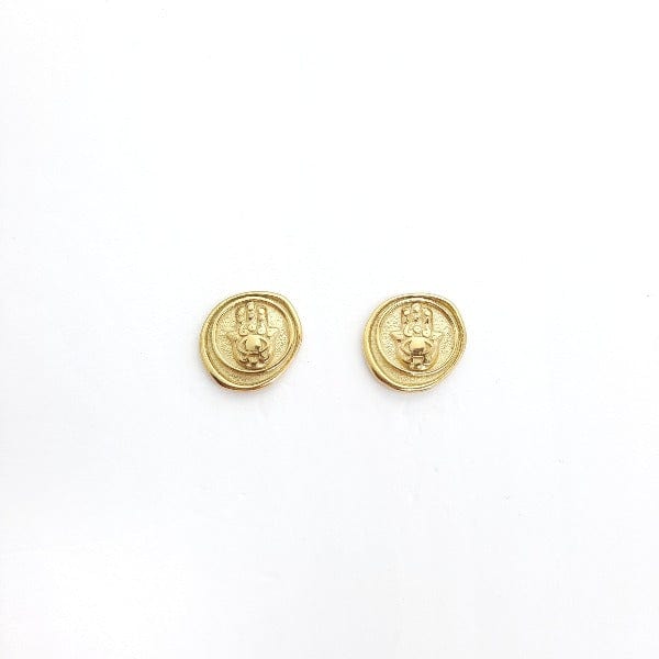 Goldene Ohrstecker aus Edelstahl - Fatima Hand Ohrstecker KOOMPLIMENTS
