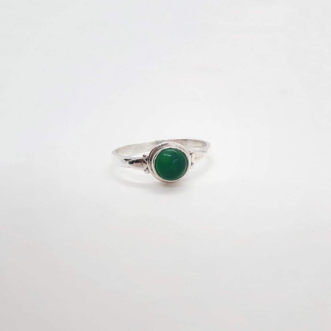 Green Onyx Ring Silber aus Indien Ringe KOOMPLIMENTS
