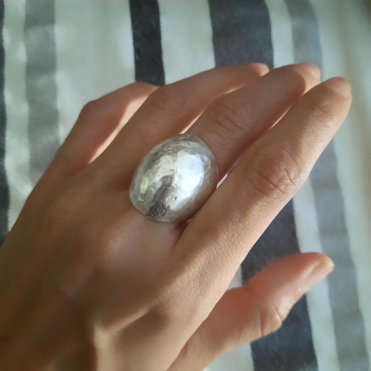 Grosser Damen Ring Halbkugel Ringe KOOMPLIMENTS