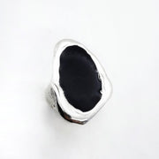 Großer flacher schwarzer Ring - Deep Hole Ringe KOOMPLIMENTS