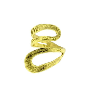 Großer Gold Ring mit spezieller Form - KELLY