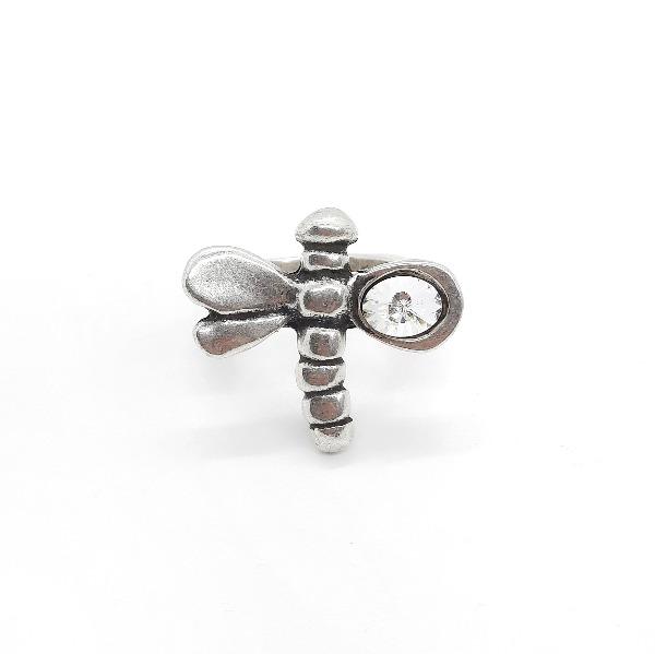 Grosser Libellen Ring mit Swarovski Ringe KOOMPLIMENTS