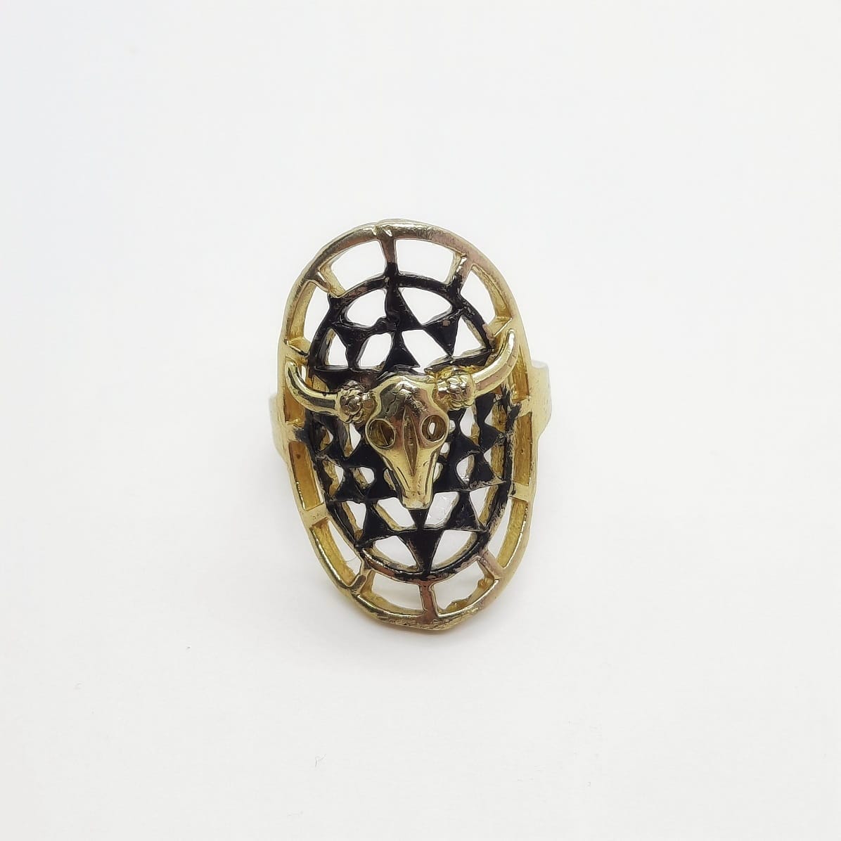 Großer ovaler Ring mit Stierkopf - MINOTAURUS Ringe KOOMPLIMENTS