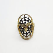 Großer ovaler Ring mit Stierkopf - MINOTAURUS Ringe KOOMPLIMENTS