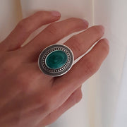Grosser Ring aus Silber - Bora Ringe KOOMPLIMENTS