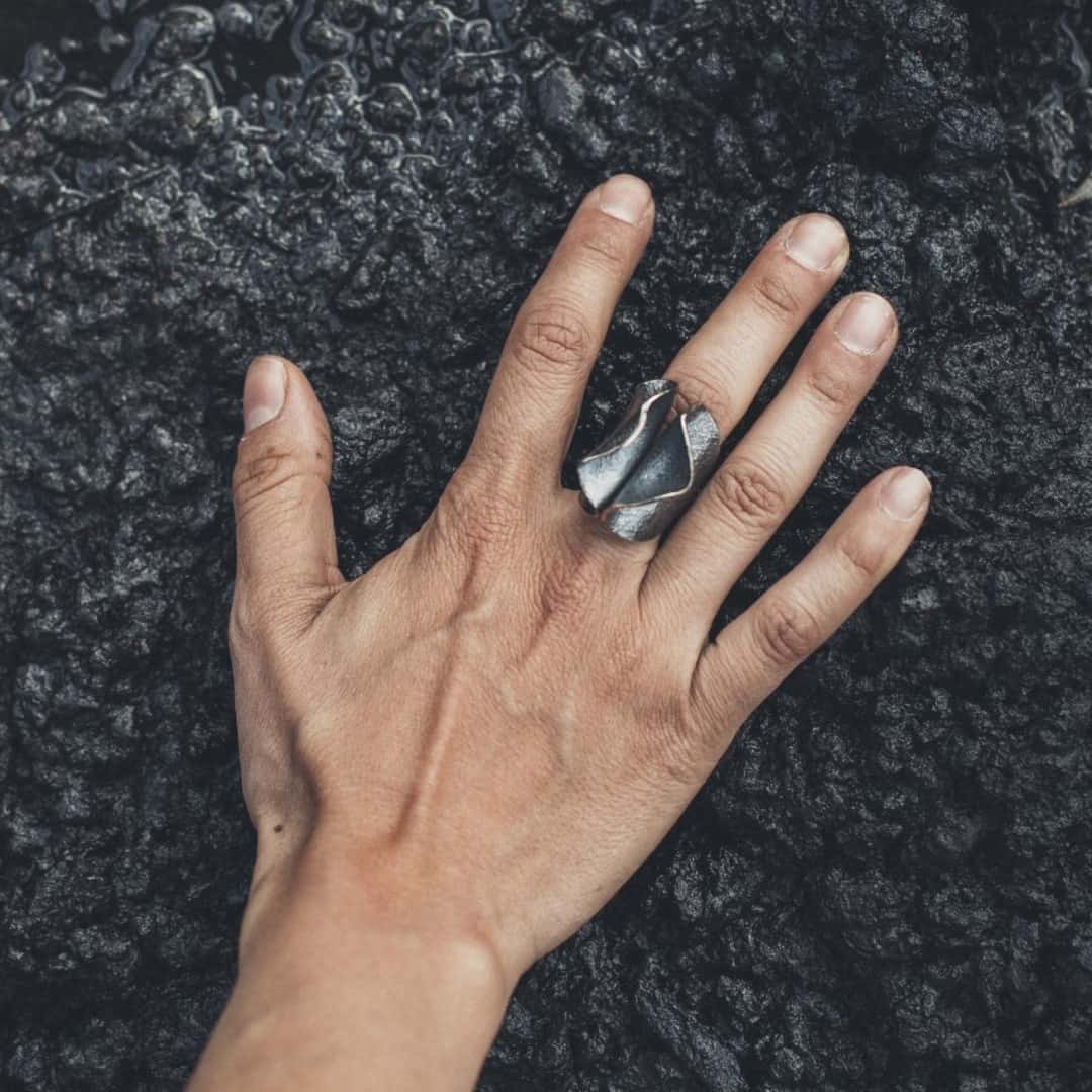 Grosser Silberring - ONDAS Ringe KOOMPLIMENTS