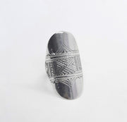Grosser Tuareg Silberring - Schild Ringe KOOMPLIMENTS
