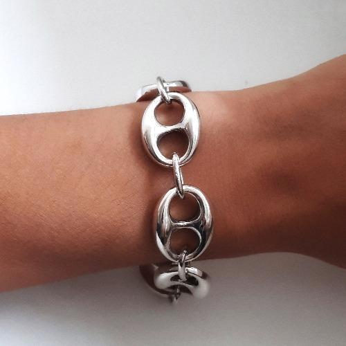 Grosses Silber Glieder-Armband - Links Armband KOOMPLIMENTS