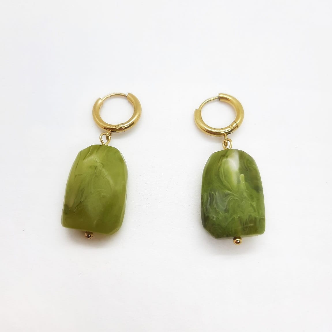 Grüner Stein Ohrringe - Green Stone Ohrringe KOOMPLIMENTS