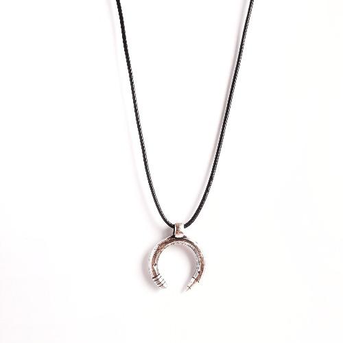 Halsband gebogener Bleistift aus Silber Halsketten KOOMPLIMENTS