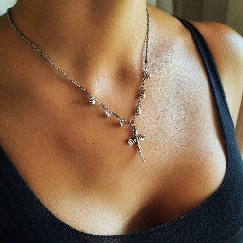 Halskette aus Silber - Libellen Halsketten KOOMPLIMENTS