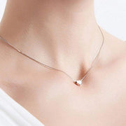 Halskette aus Silber mit Herz - Athena Halsketten KOOMPLIMENTS