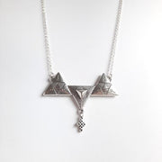 Collana in argento con piccola croce, collane KOOMPLIMENTS