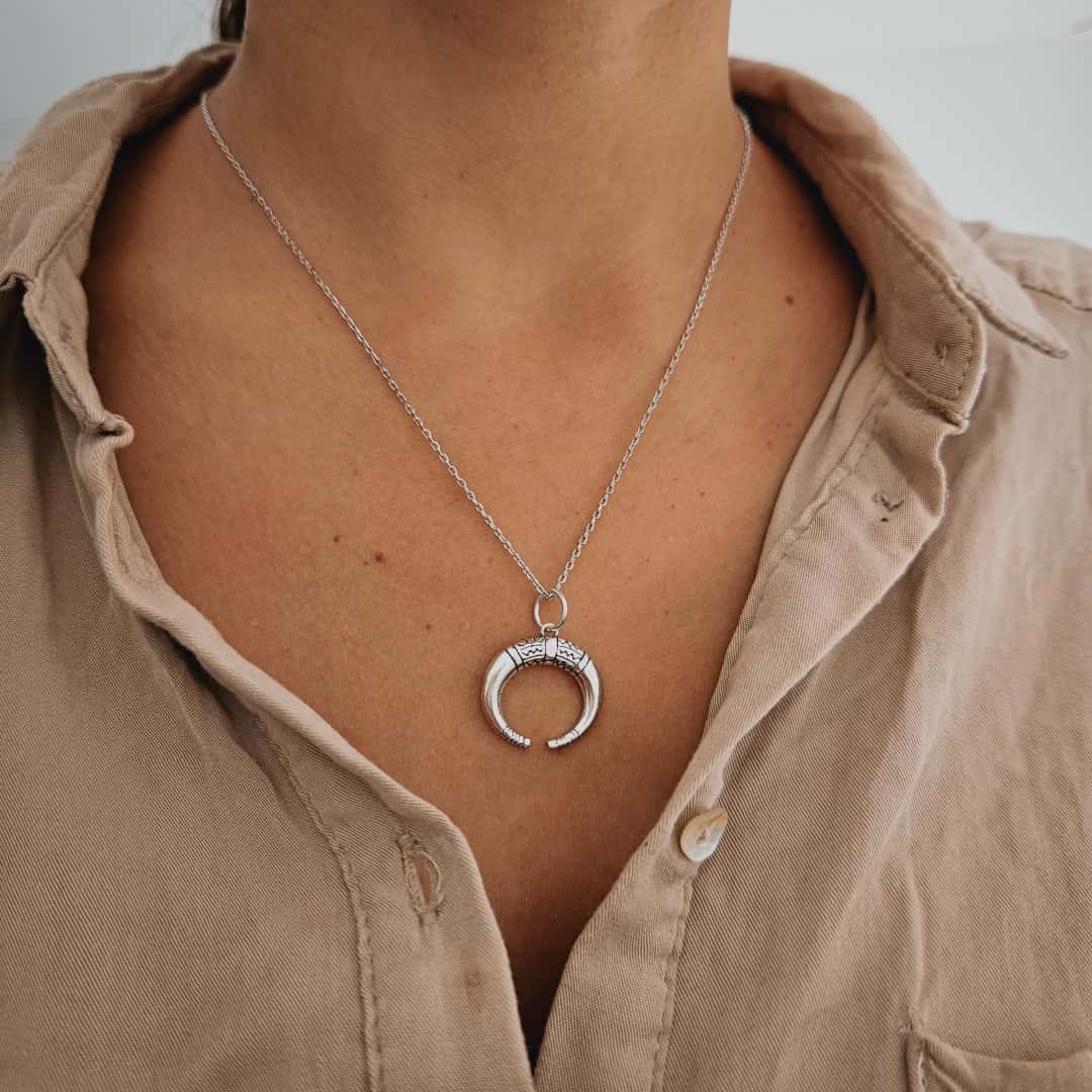 Halskette aus Silber Tuareg Horn Halsketten KOOMPLIMENTS