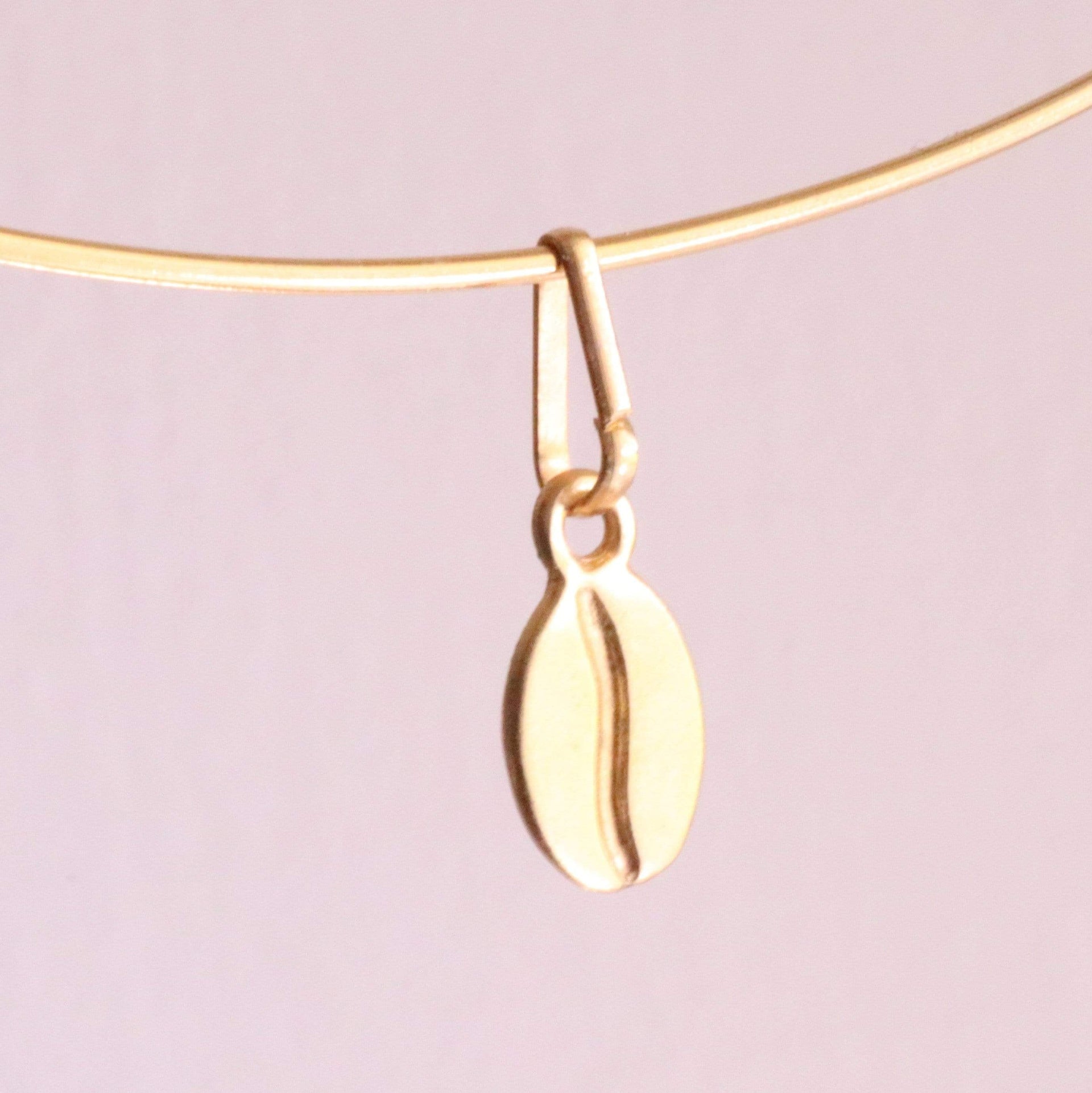 Halskette mit Kaffeebohne aus Gold Halsketten KOOMPLIMENTS