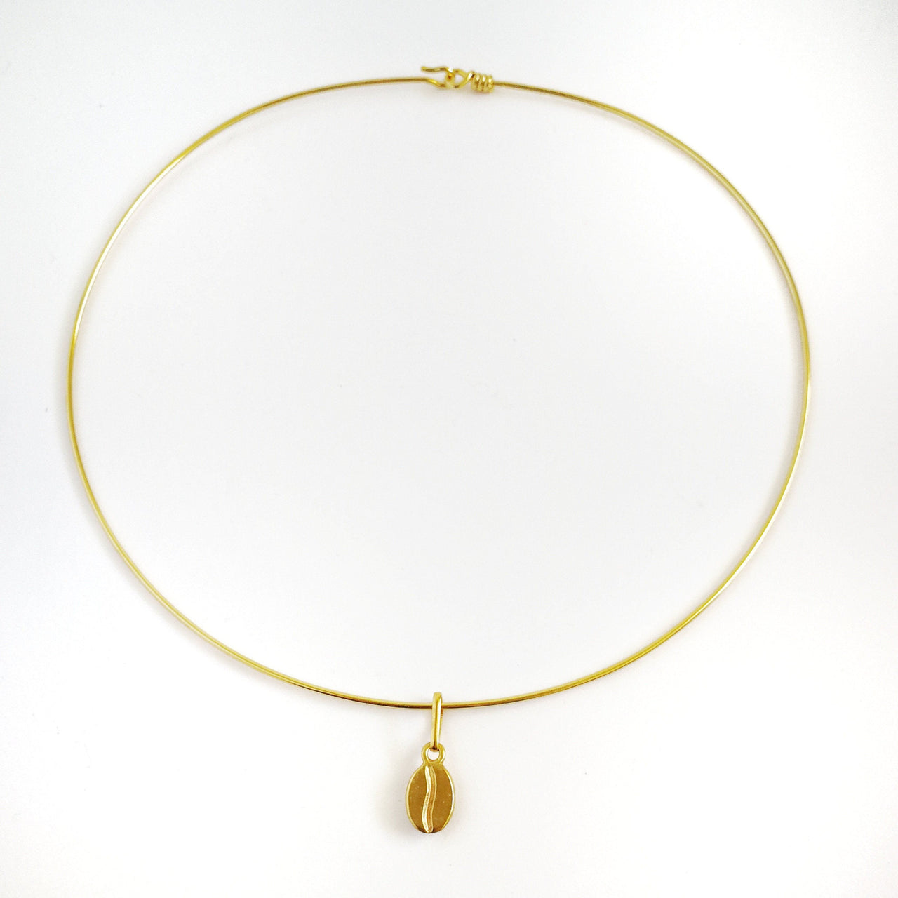 Halskette mit Kaffeebohne aus Gold Halsketten KOOMPLIMENTS