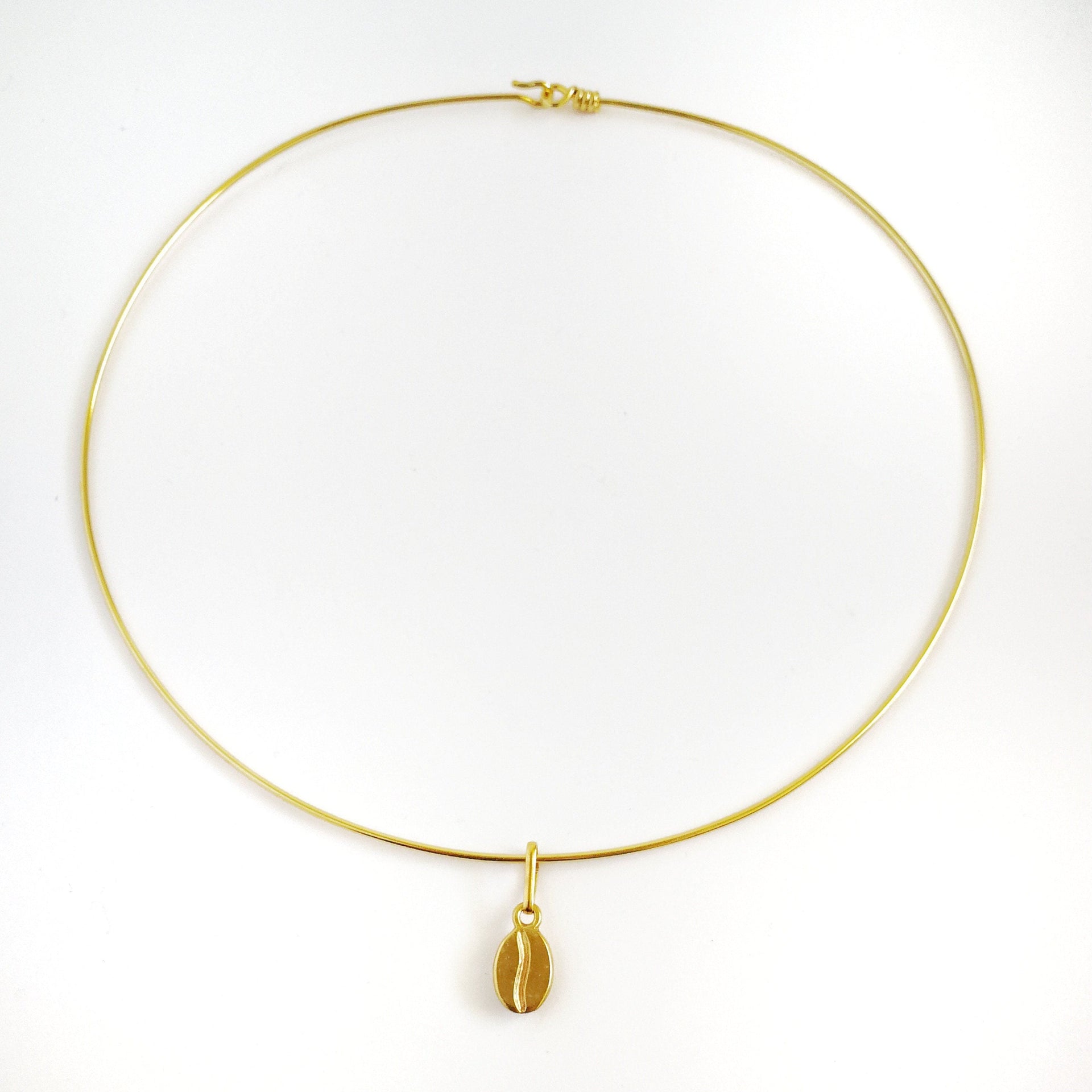 Halskette mit Kaffeebohne aus Gold Halsketten KOOMPLIMENTS