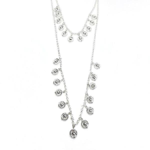 Halskette mit Ringen und Scheiben - Eleonore Halskette KOOMPLIMENTS