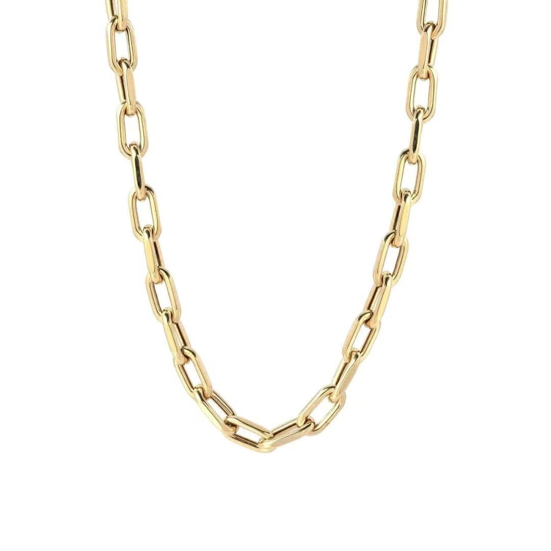 Halskette Rechtecke aus Gold Edelstahl Halsketten KOOMPLIMENTS