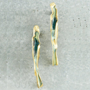 Boucles d'oreilles puces colorées faites à la main - Boucles d'oreilles