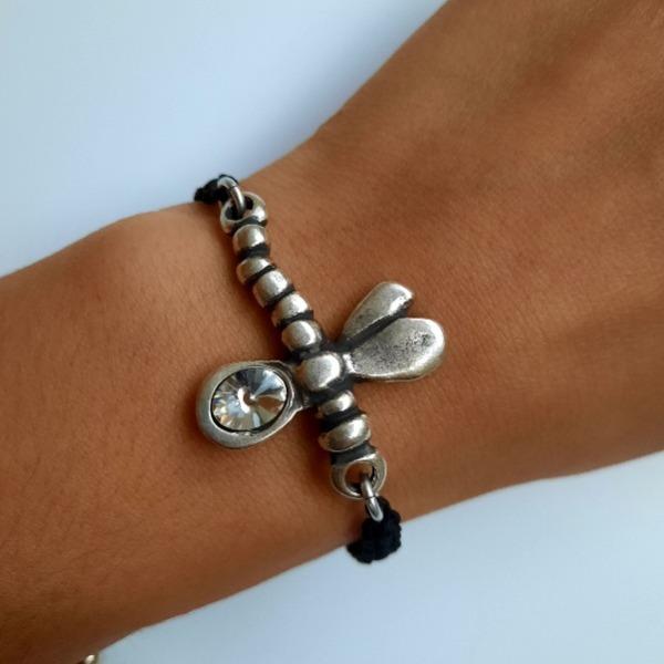 Handgemachtes Libellen Swarovski Armband Armband KOOMPLIMENTS