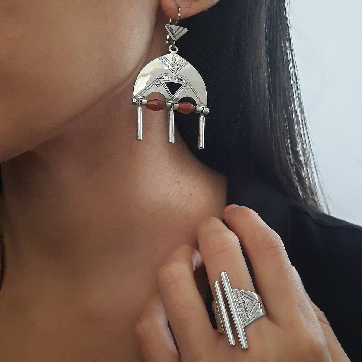 Handmade Ohrringe aus Afrika - Maradi Ohrringe KOOMPLIMENTS