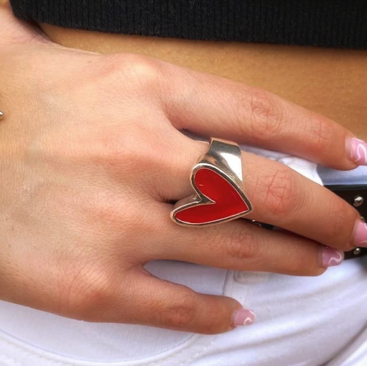 Herz Silberring - PURO AMOR Ringe KOOMPLIMENTS