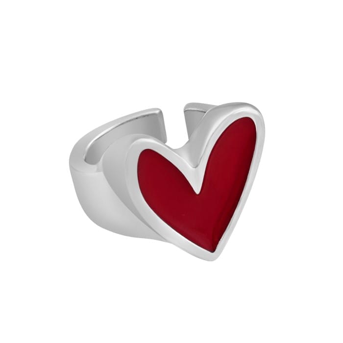 Herz Silberring - PURO AMOR Ringe KOOMPLIMENTS