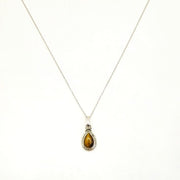 Kette mit Tigerauge brauner Stein Halsketten KOOMPLIMENTS