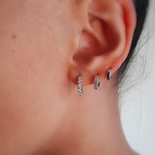 Klappcreolen aus Silber 925 - Basics Ohrringe KOOMPLIMENTS