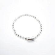 Klassisches Silber Armband mit runden Perlen - Armanda Armband KOOMPLIMENTS
