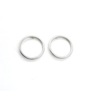 Kleine Kreis Ohrringe aus Silber - Silver Cercle Ohrstecker KOOMPLIMENTS