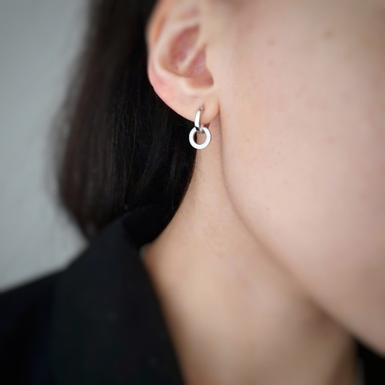 Kleine Ohrringe mit Zirkonia-Kristallen - Double Ohrringe KOOMPLIMENTS