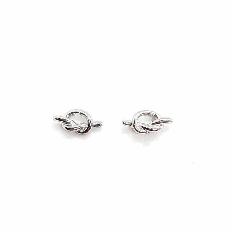Knoten Ohrstecker Silber Klein - Silver Ohrstecker KOOMPLIMENTS