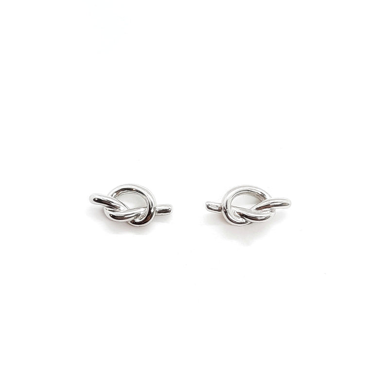 Knoten Ohrstecker Silber Klein - Silver Ohrstecker KOOMPLIMENTS