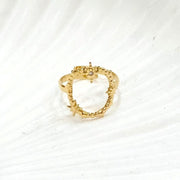 Kreis und Stern Ring aus Edelstahl - SCARLETT Ringe KOOMPLIMENTS